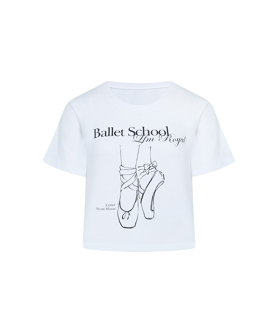 [5월 16일 예약배송] Toe Shoes T-shirts ( White )