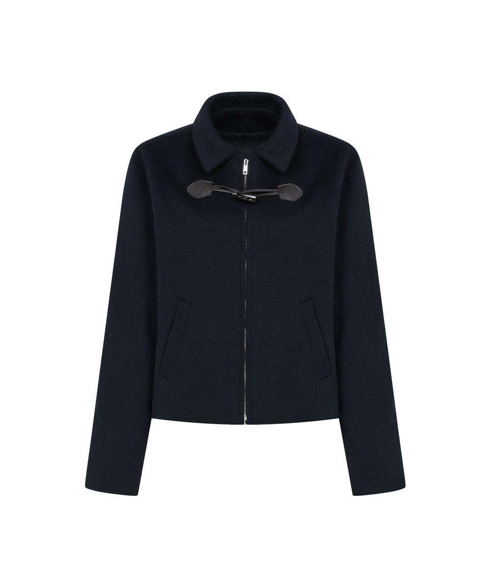 Only One Duffle Wool Jacket ( Navy )