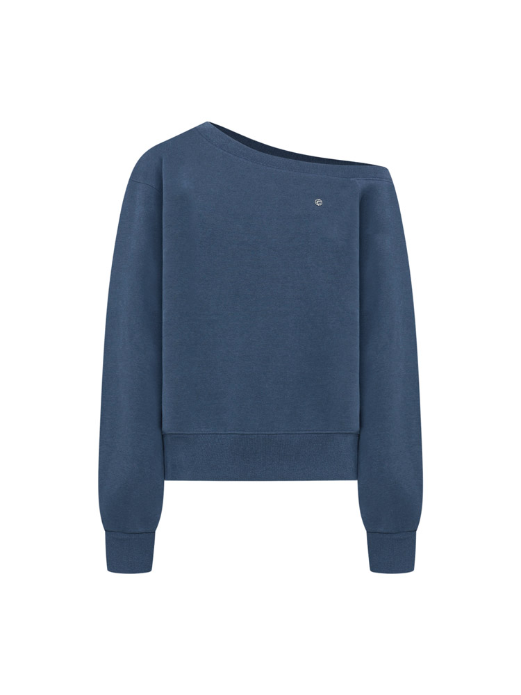 Edin Off-shoulder Sweatshirt ( Pigment Blue )
